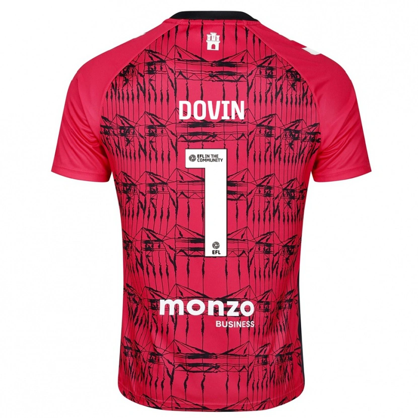 Danxen Damen Oliver Dovin #1 Trikot Rot Weiß Torwarttrikot 2025/26 Schweiz