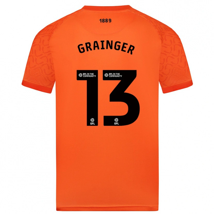 Danxen Damen Benjamin Grainger #13 Trikot Orange Schwarz Torwarttrikot 2025/26 Schweiz