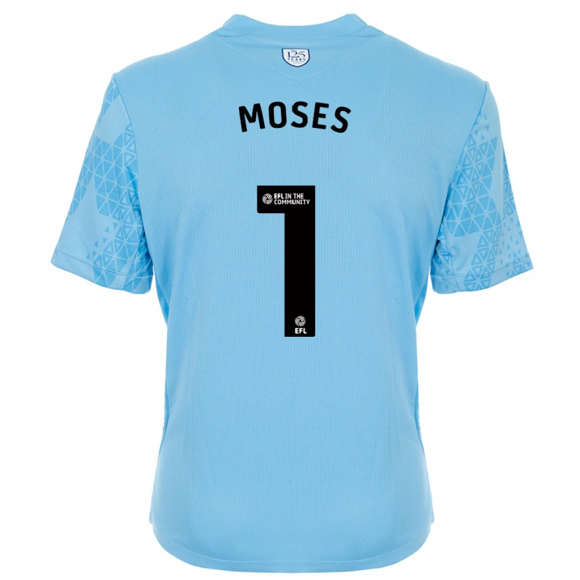 Danxen Damen Maxwell Moses #1 Trikot Himmelblau Schwarz Torwarttrikot 2025/26 Schweiz