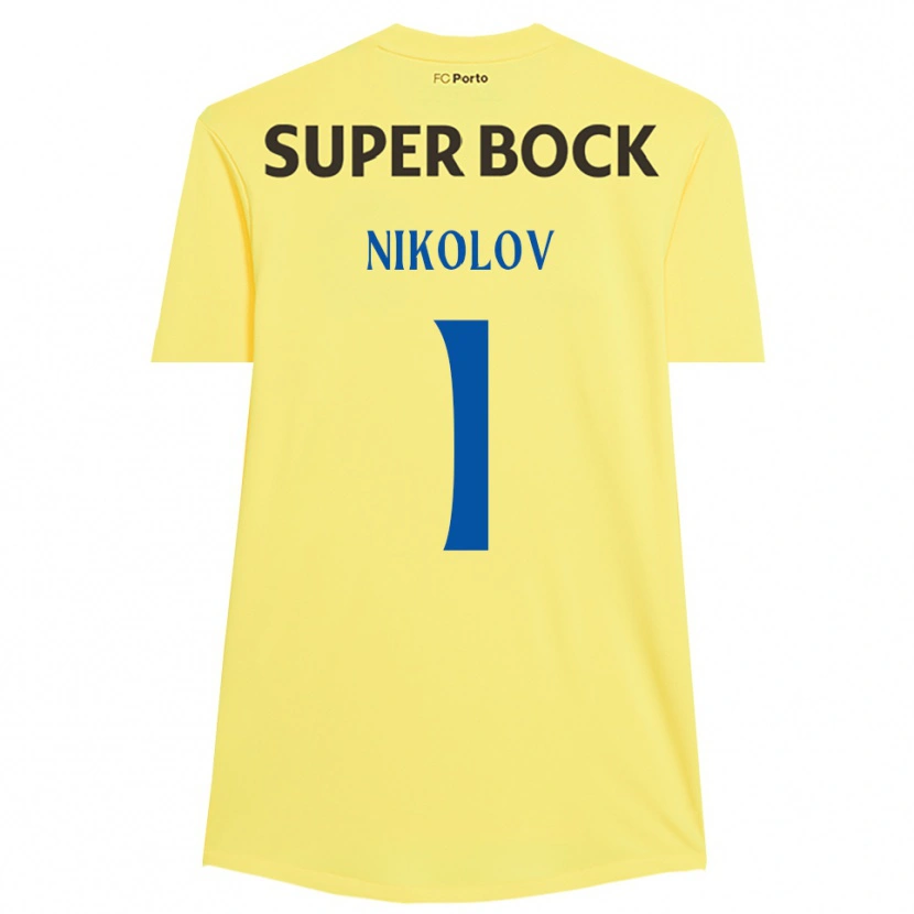 Danxen Damen Antoni Nikolov #1 Trikot Hellgelb Schwarz Torwarttrikot 2025/26 Schweiz