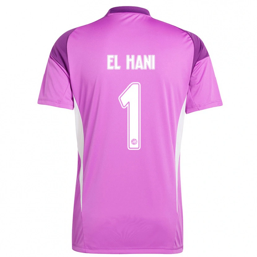 Danxen Damen Aymean el Hani #1 Trikot Hellviolett Weiß Torwarttrikot 2025/26 Schweiz