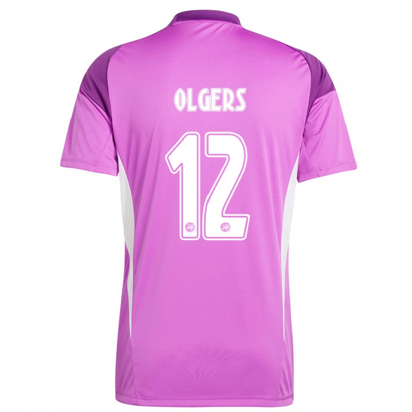 Danxen Damen Guus Olgers #12 Trikot Hellviolett Weiß Torwarttrikot 2025/26 Schweiz
