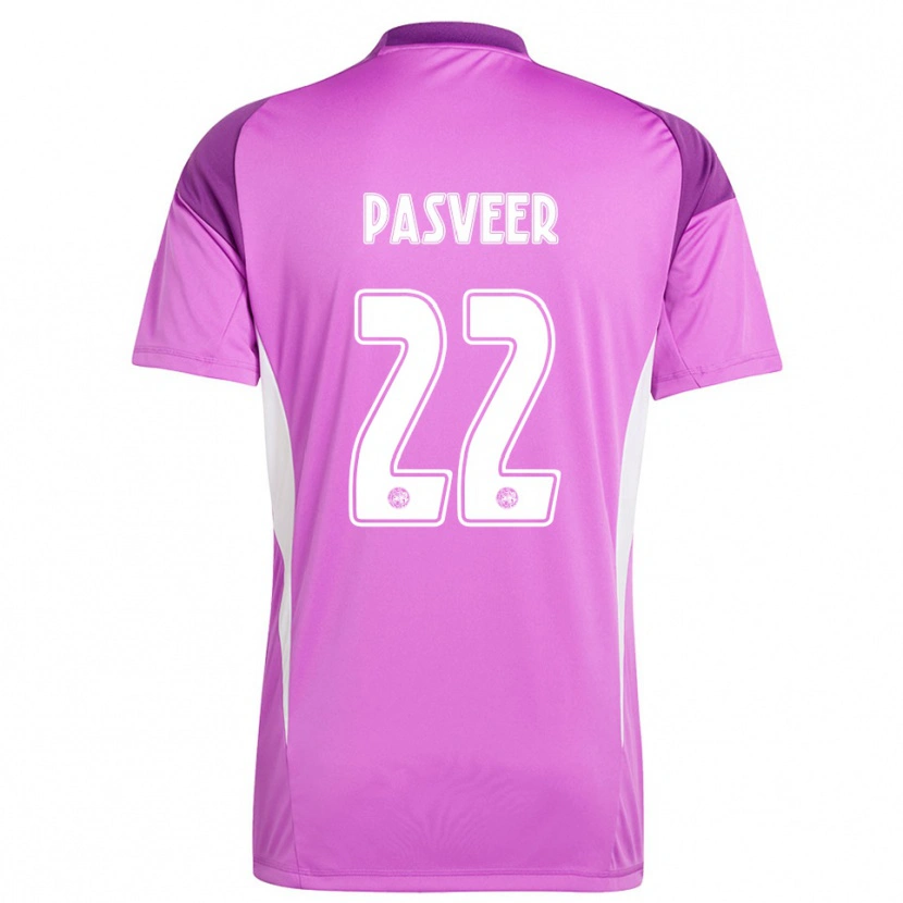 Danxen Damen Remko Pasveer #22 Trikot Hellviolett Weiß Torwarttrikot 2025/26 Schweiz
