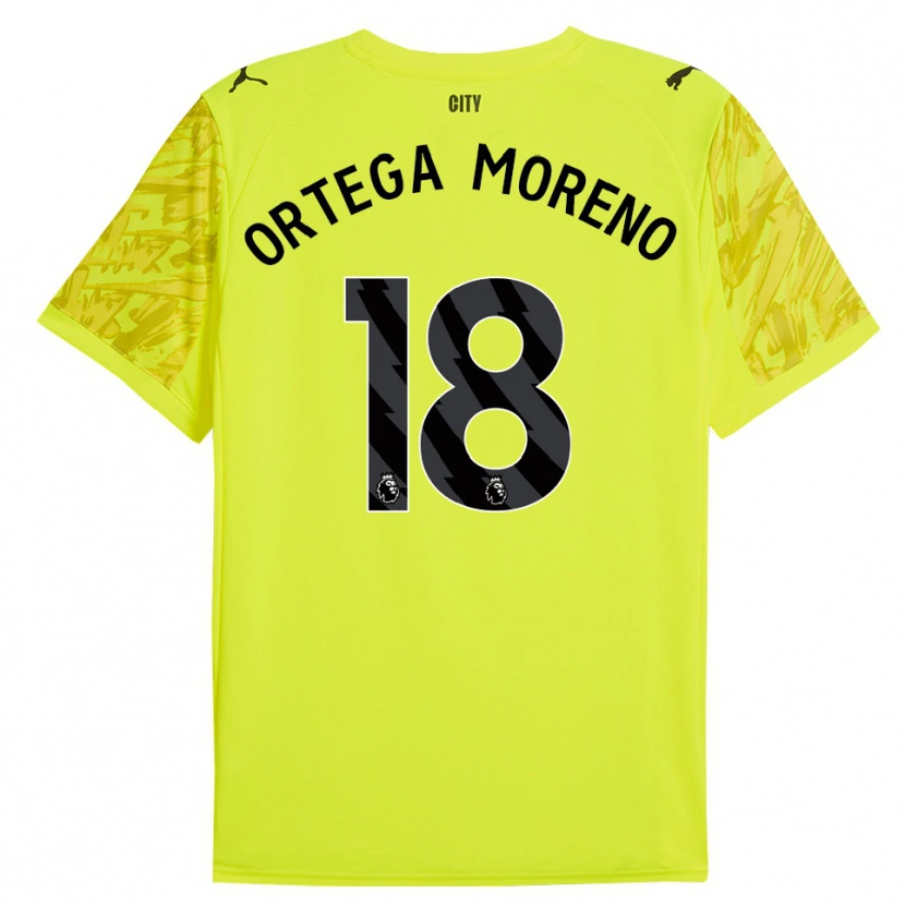 Danxen Damen Stefan Ortega #18 Trikot Gelb Orange Schwarz Torwarttrikot 2025/26 Schweiz