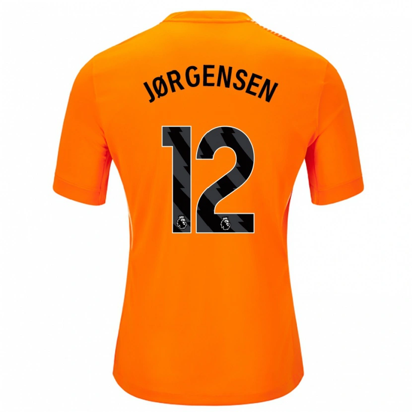 Danxen Damen Filip Jørgensen #12 Trikot Orange Schwarz Torwarttrikot 2025/26 Schweiz