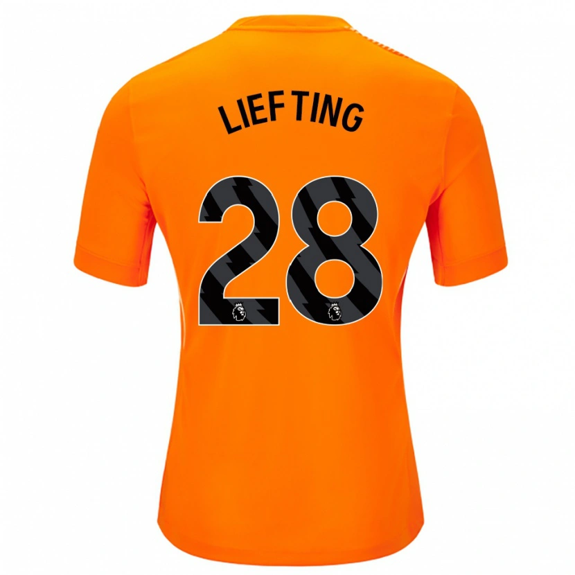 Danxen Damen Femke Liefting #28 Trikot Orange Schwarz Torwarttrikot 2025/26 Schweiz