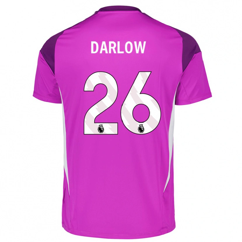 Danxen Damen Karl Darlow #26 Trikot Violett Weiß Torwarttrikot 2025/26 Schweiz
