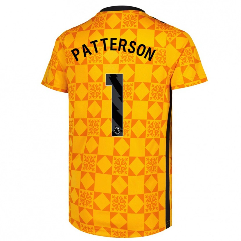 Danxen Damen Anthony Patterson #1 Trikot Gelb Schwarz Torwarttrikot 2025/26 Schweiz