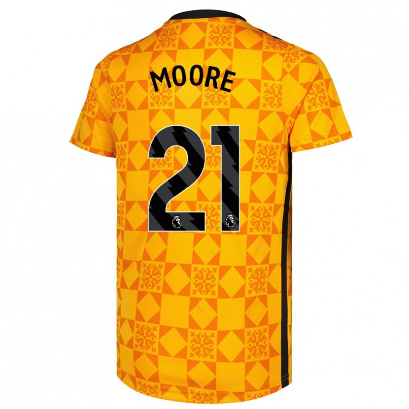 Danxen Damen Simon Moore #21 Trikot Gelb Schwarz Torwarttrikot 2025/26 Schweiz
