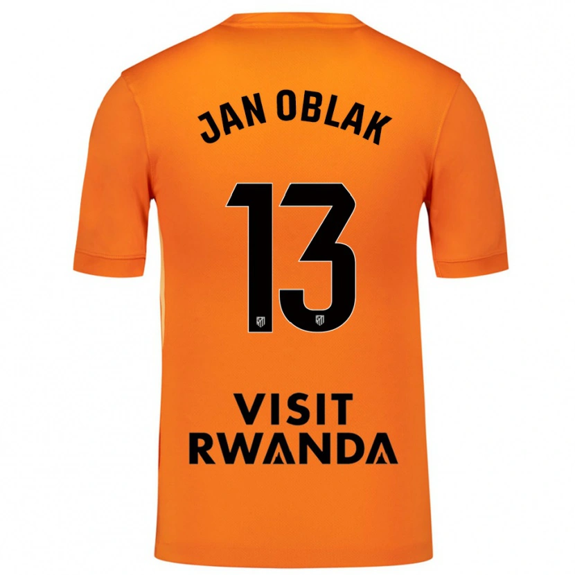 Danxen Damen Jan Oblak #13 Trikot Orange Schwarz Torwarttrikot 2025/26 Schweiz