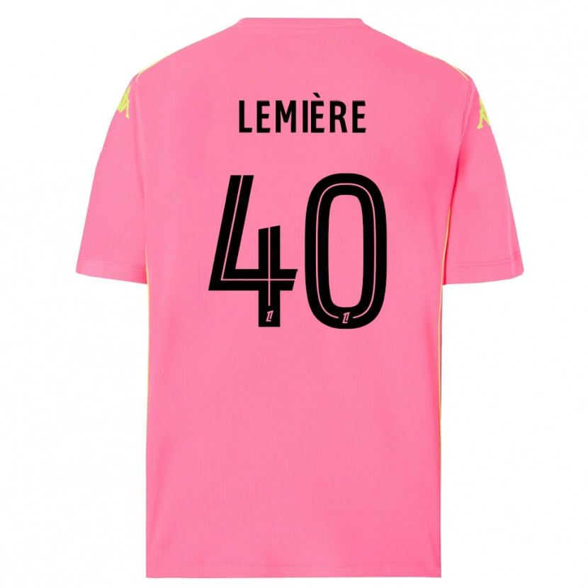 Danxen Damen Pauline Lemière #40 Trikot Knallpink Schwarz Torwarttrikot 2025/26 Schweiz