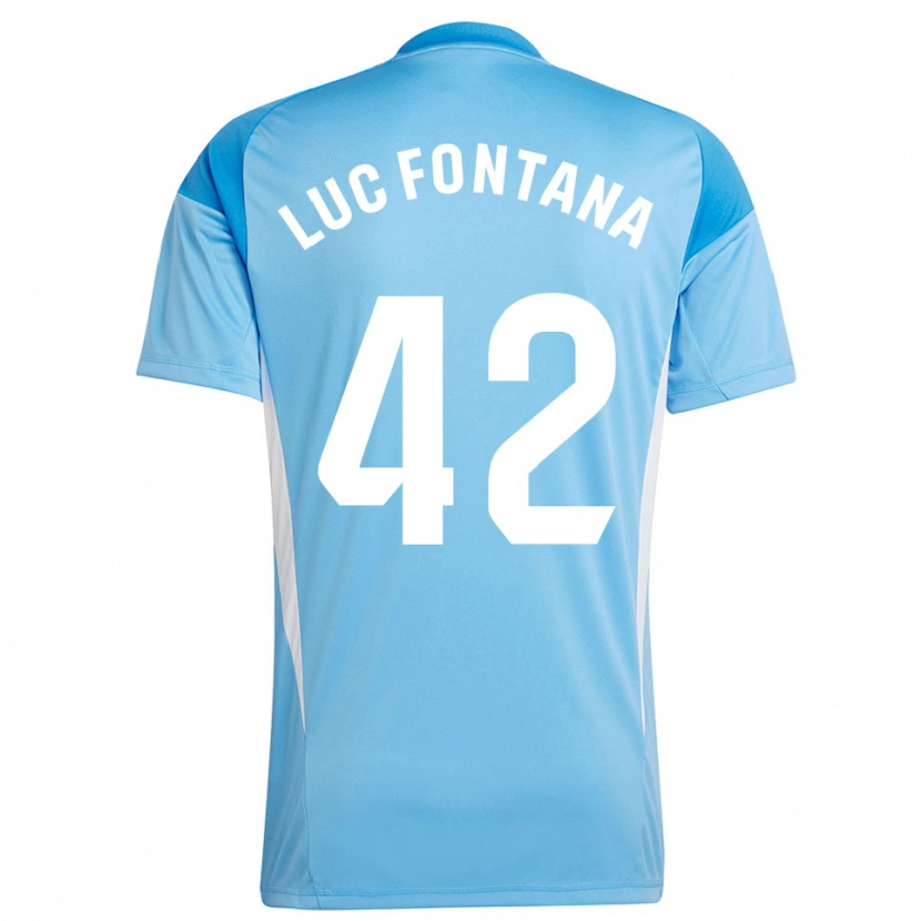 Danxen Damen Jean Luc Fontana #42 Trikot Himmelblau Weiß Torwarttrikot 2025/26 Schweiz