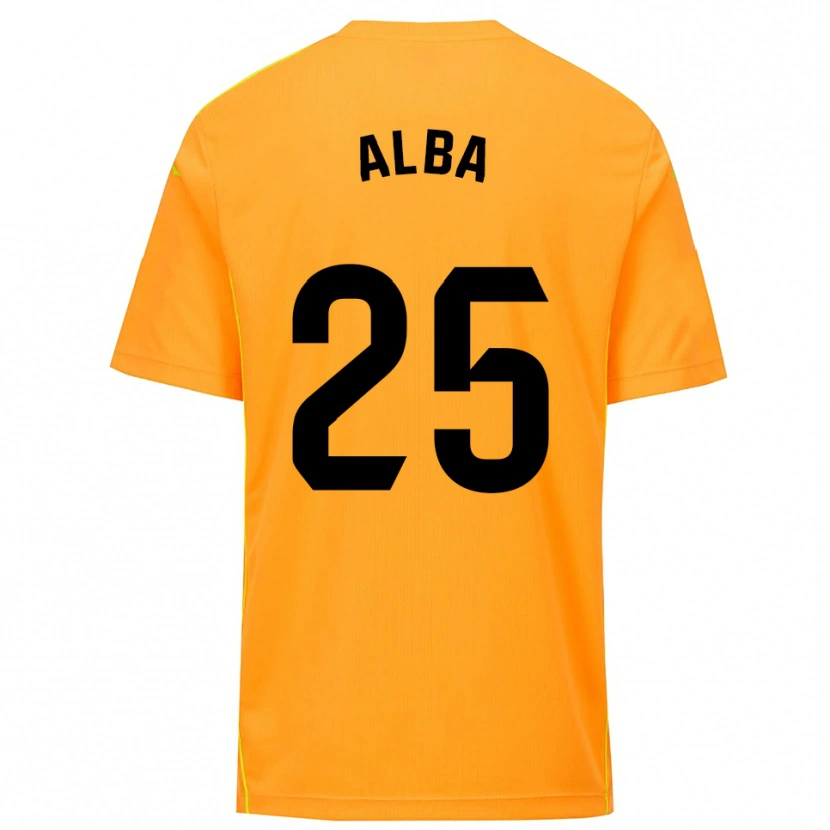 Danxen Damen Alba Acebes Rodríguez #25 Trikot Orange Schwarz Torwarttrikot 2025/26 Schweiz