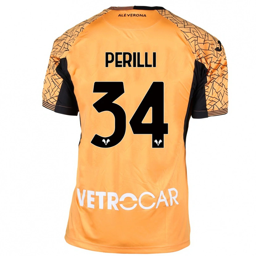 Danxen Damen Simone Perilli #34 Trikot Orange Schwarz Weiß Torwarttrikot 2025/26 Schweiz