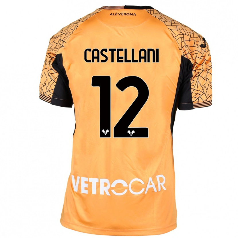 Danxen Damen Zeno Castellani #12 Trikot Orange Schwarz Weiß Torwarttrikot 2025/26 Schweiz