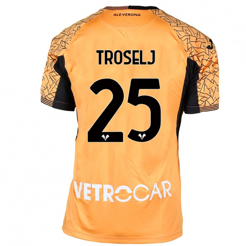 Danxen Damen Ethan Troselj #25 Trikot Orange Schwarz Weiß Torwarttrikot 2025/26 Schweiz