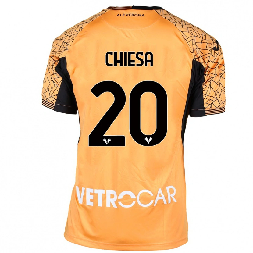Danxen Damen Mattia Chiesa #20 Trikot Orange Schwarz Weiß Torwarttrikot 2025/26 Schweiz