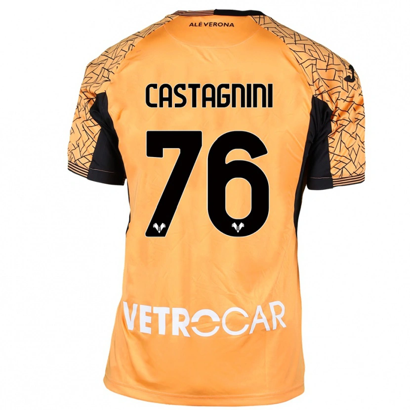 Danxen Damen Mirko Castagnini #76 Trikot Orange Schwarz Weiß Torwarttrikot 2025/26 Schweiz
