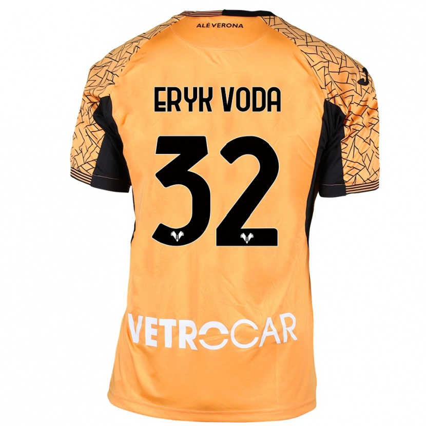 Danxen Damen Eryk Vodă #32 Trikot Orange Schwarz Weiß Torwarttrikot 2025/26 Schweiz