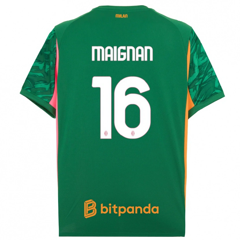 Danxen Damen Mike Maignan #16 Trikot Grün Orange Pink Torwarttrikot 2025/26 Schweiz
