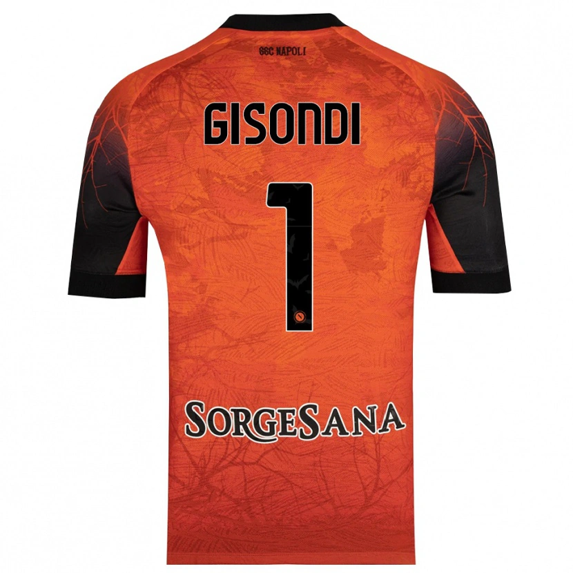 Danxen Damen Francesco Gisondi #1 Trikot Orange Rot Schwarz Torwarttrikot 2025/26 Schweiz