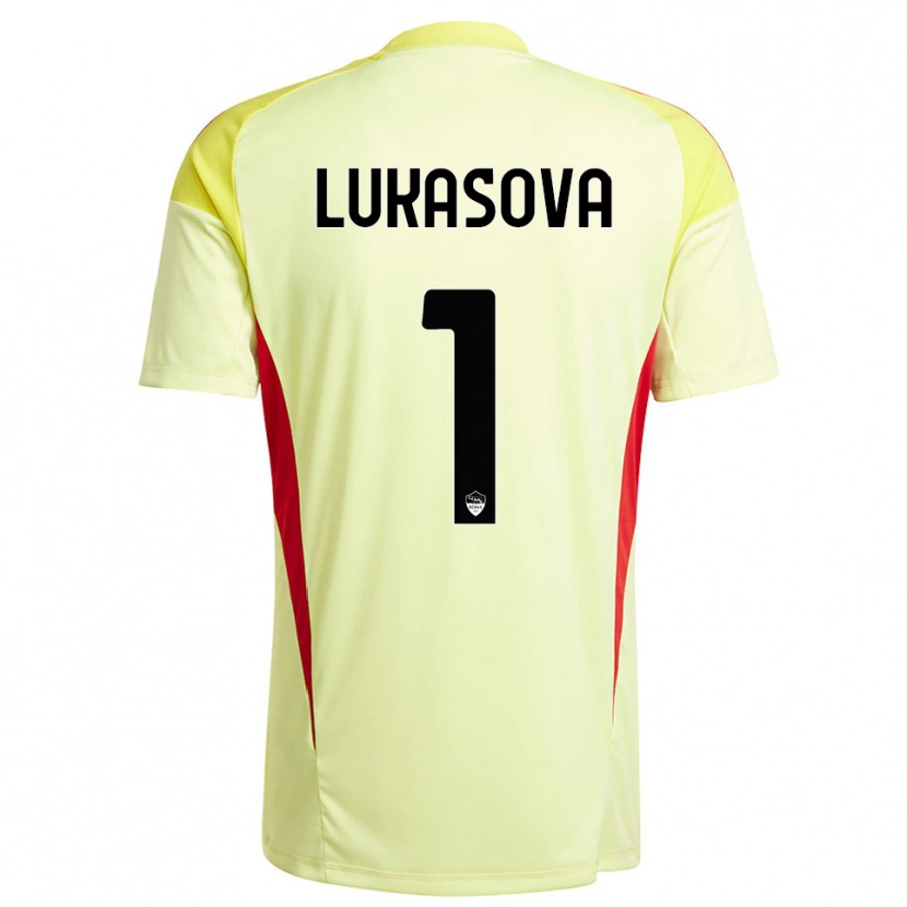 Danxen Damen Olivie Lukášová #1 Trikot Hellgelb Orange Torwarttrikot 2025/26 Schweiz