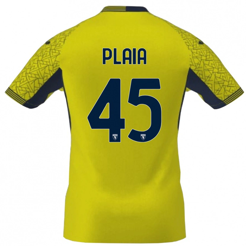 Danxen Damen Francesco Plaia #45 Trikot Gelb Schwarz Torwarttrikot 2025/26 Schweiz