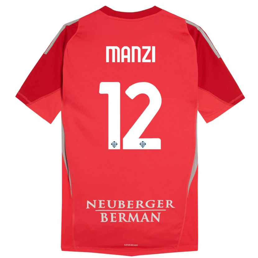 Danxen Damen Federico Manzi #12 Trikot Rot Grau Torwarttrikot 2025/26 Schweiz