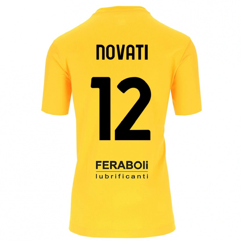 Danxen Damen Lorenzo Novati #12 Trikot Gelb Schwarz Torwarttrikot 2025/26 Schweiz