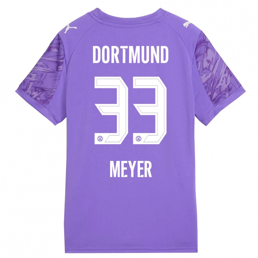 Danxen Damen Alexander Meyer #33 Trikot Flieder Weiß Torwarttrikot 2025/26 Schweiz
