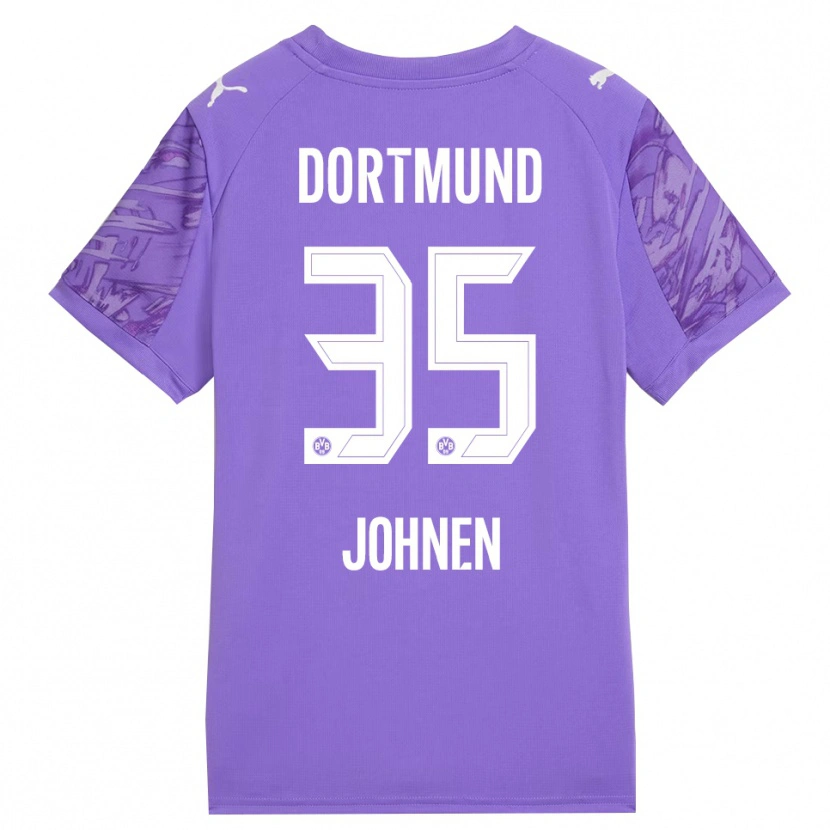 Danxen Damen Marcel Johnen #35 Trikot Flieder Weiß Torwarttrikot 2025/26 Schweiz