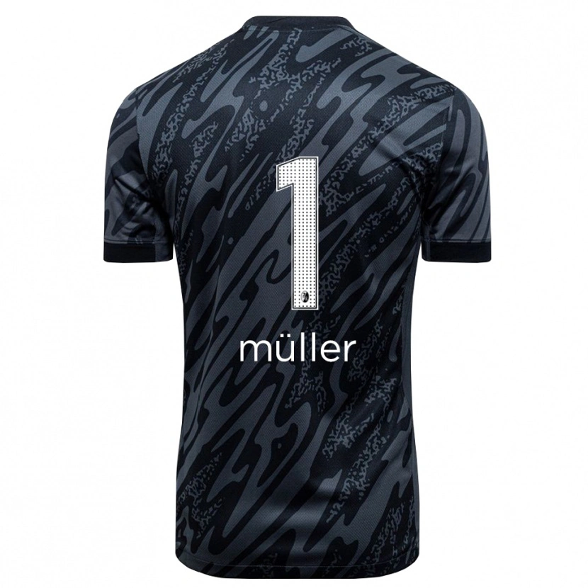 Danxen Damen Philipp Müller #1 Trikot Schwarz Weiß Torwarttrikot 2025/26 Schweiz