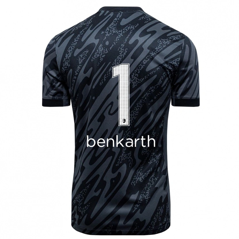 Danxen Damen Laura Benkarth #1 Trikot Schwarz Weiß Torwarttrikot 2025/26 Schweiz