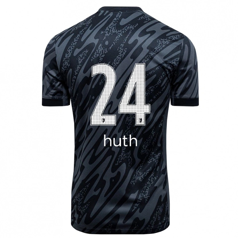 Danxen Damen Jannik Huth #24 Trikot Schwarz Weiß Torwarttrikot 2025/26 Schweiz