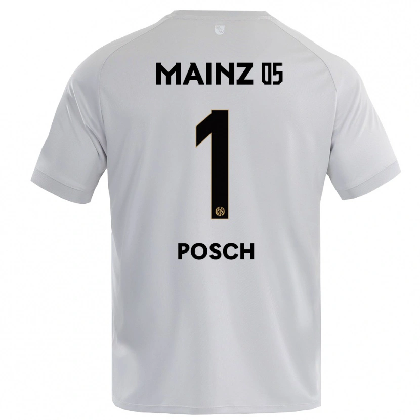 Danxen Damen Daniel Posch #1 Trikot Hellgrau Blau Torwarttrikot 2025/26 Schweiz