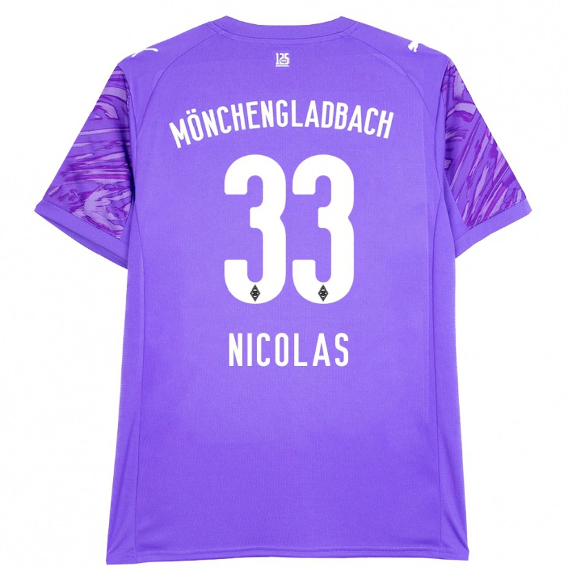 Danxen Damen Moritz Nicolas #33 Trikot Flieder Weiß Torwarttrikot 2025/26 Schweiz