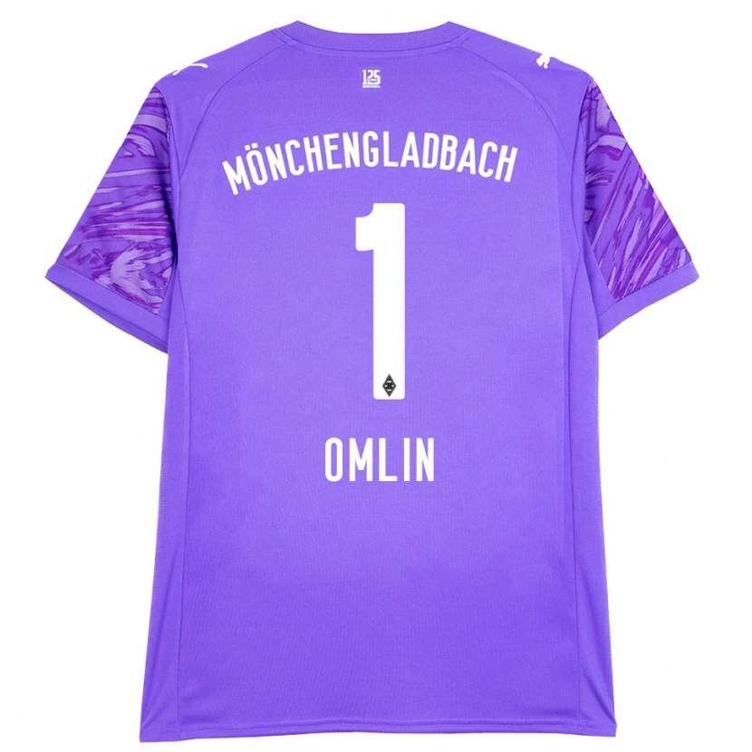 Danxen Damen Jonas Omlin #1 Trikot Flieder Weiß Torwarttrikot 2025/26 Schweiz