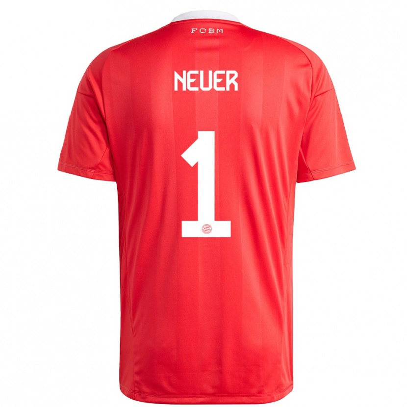 Danxen Damen Manuel Neuer #1 Trikot Rot Weiß Torwarttrikot 2025/26 Schweiz