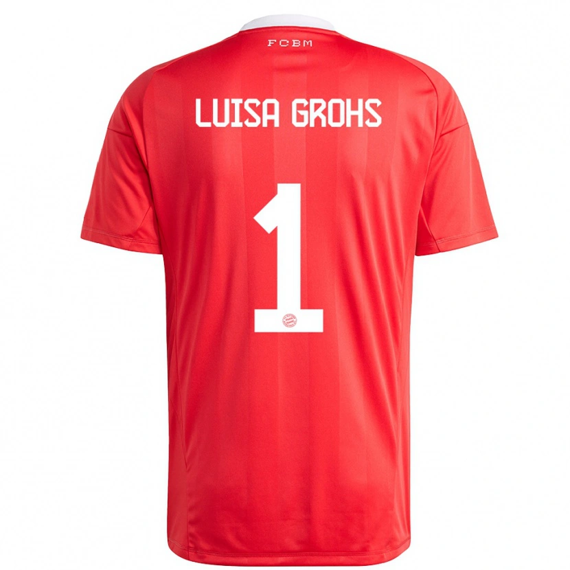 Danxen Damen Maria Luisa Grohs #1 Trikot Rot Weiß Torwarttrikot 2025/26 Schweiz