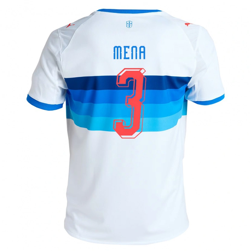 Danxen Kinder Eugenio Mena #3 Weiß Himmelblau Heimtrikot Trikot 2026/27 T-Shirt Schweiz