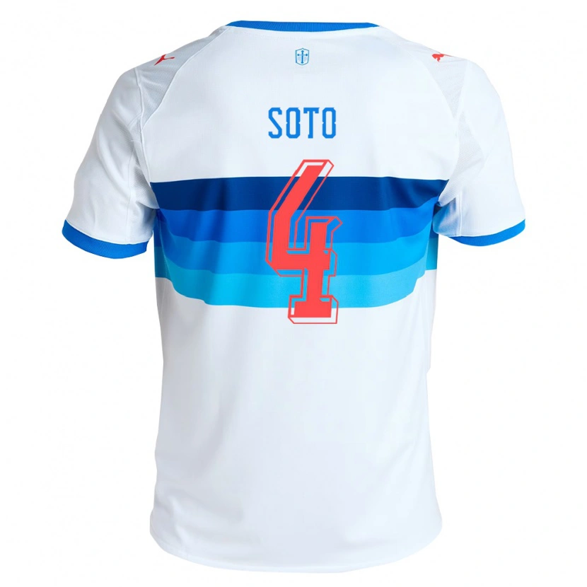Danxen Kinder Guillermo Soto #4 Weiß Himmelblau Heimtrikot Trikot 2026/27 T-Shirt Schweiz
