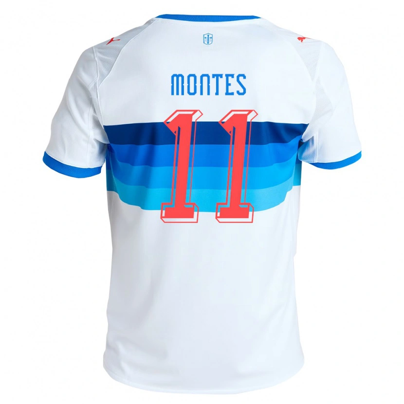 Danxen Kinder Clemente Montes #11 Weiß Himmelblau Heimtrikot Trikot 2026/27 T-Shirt Schweiz
