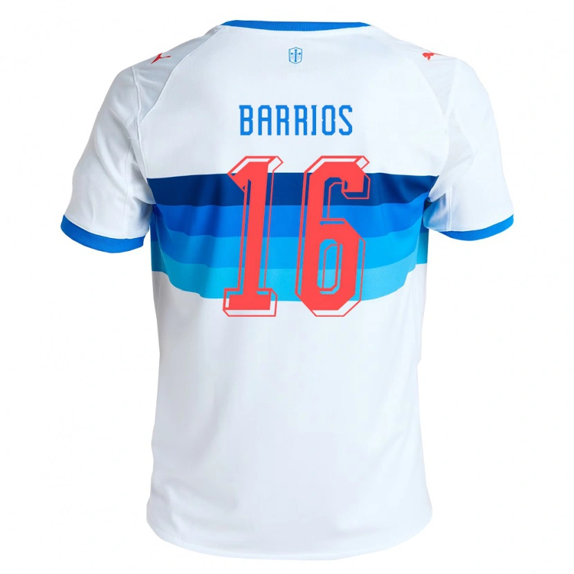 Danxen Kinder Martín Barrios #16 Weiß Himmelblau Heimtrikot Trikot 2026/27 T-Shirt Schweiz