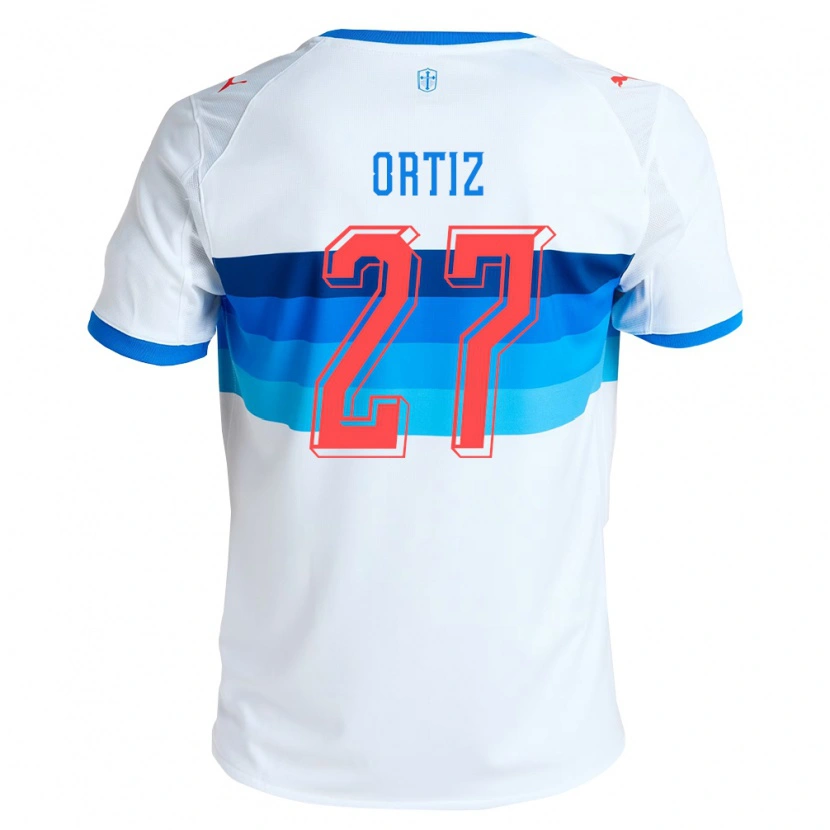Danxen Kinder Jorge Ortiz #27 Weiß Himmelblau Heimtrikot Trikot 2026/27 T-Shirt Schweiz