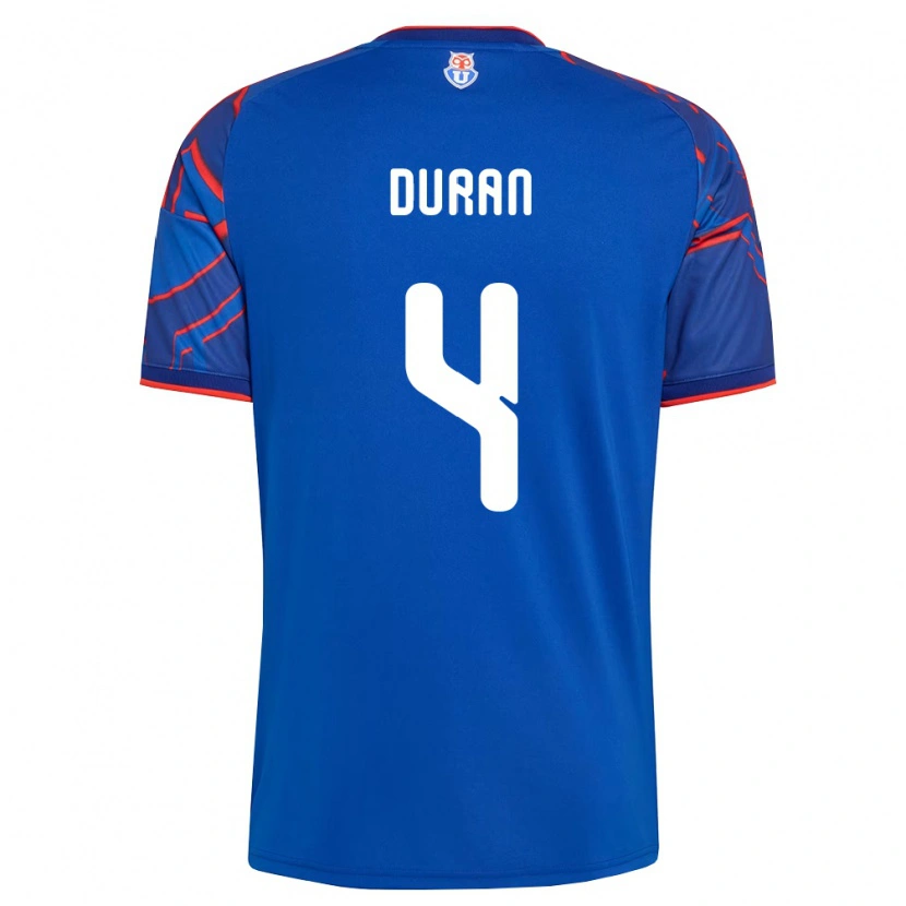 Danxen Kinder Ignacia Durán #4 Königsblau Rot Heimtrikot Trikot 2026/27 T-Shirt Schweiz