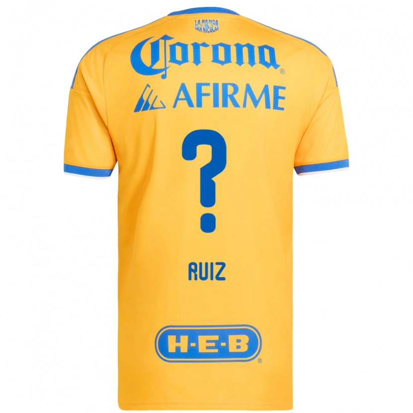 Danxen Kinder Luis Ruiz #0 Gelb Blau Heimtrikot Trikot 2026/27 T-Shirt Schweiz
