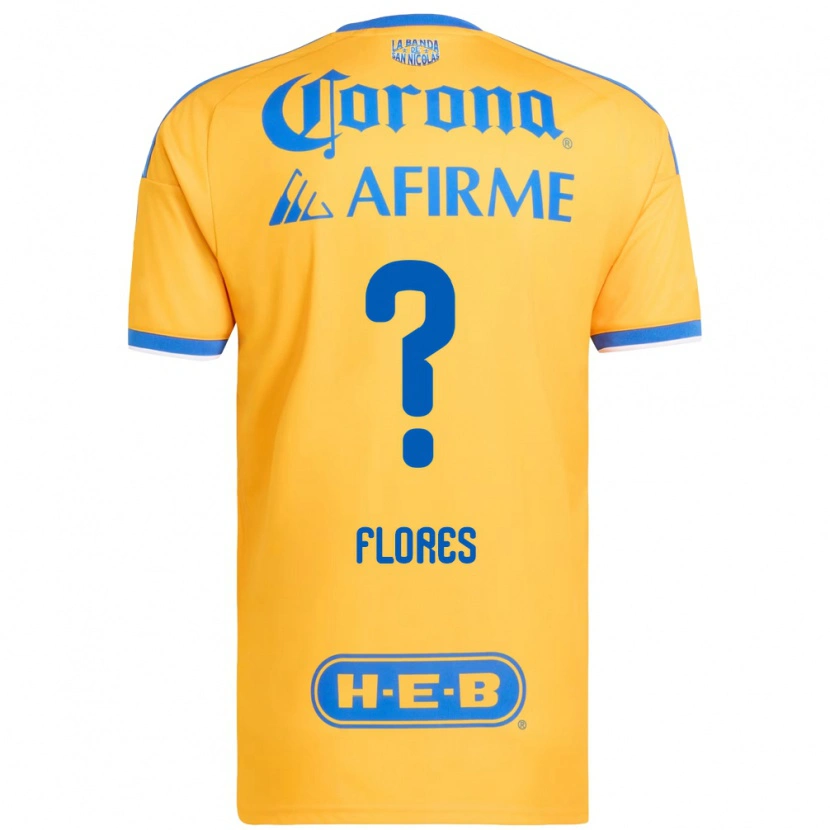 Danxen Kinder Hernán Flores #0 Gelb Blau Heimtrikot Trikot 2026/27 T-Shirt Schweiz