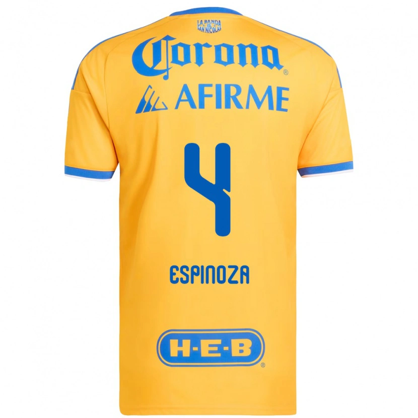 Danxen Kinder Greta Espinoza #4 Gelb Blau Heimtrikot Trikot 2026/27 T-Shirt Schweiz