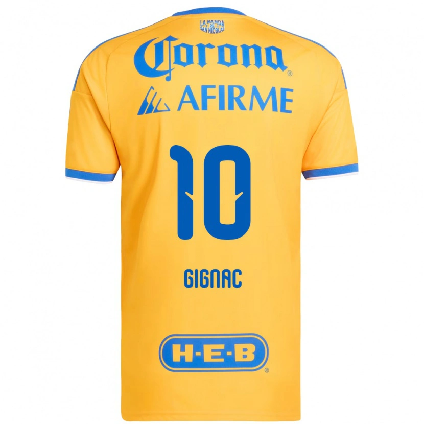 Danxen Kinder Andre-Pierre Gignac #10 Gelb Blau Heimtrikot Trikot 2026/27 T-Shirt Schweiz