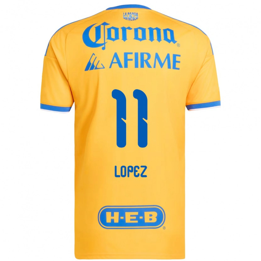 Danxen Kinder Nicolas Lopez #11 Gelb Blau Heimtrikot Trikot 2026/27 T-Shirt Schweiz